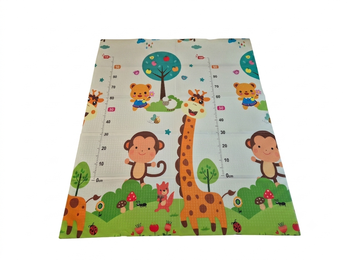 Sklopiva dvostrana podloga za igru i puzanje - Plave Ceste 180x150 cm