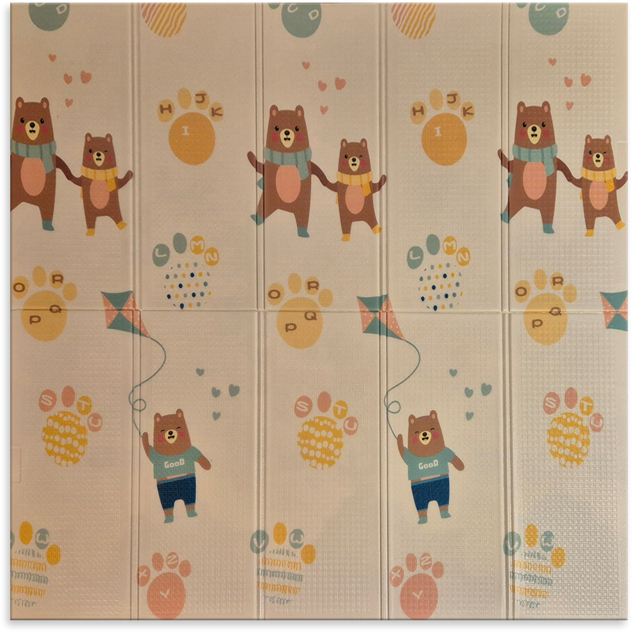 Sklopiva dvostrana podloga za igru i puzanje - Plavi Slon 180x150 cm