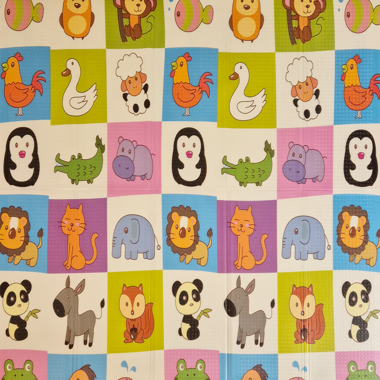 Sklopiva dvostrana podloga za igru i puzanje - Šaljiva Žirafa 180x150 cm