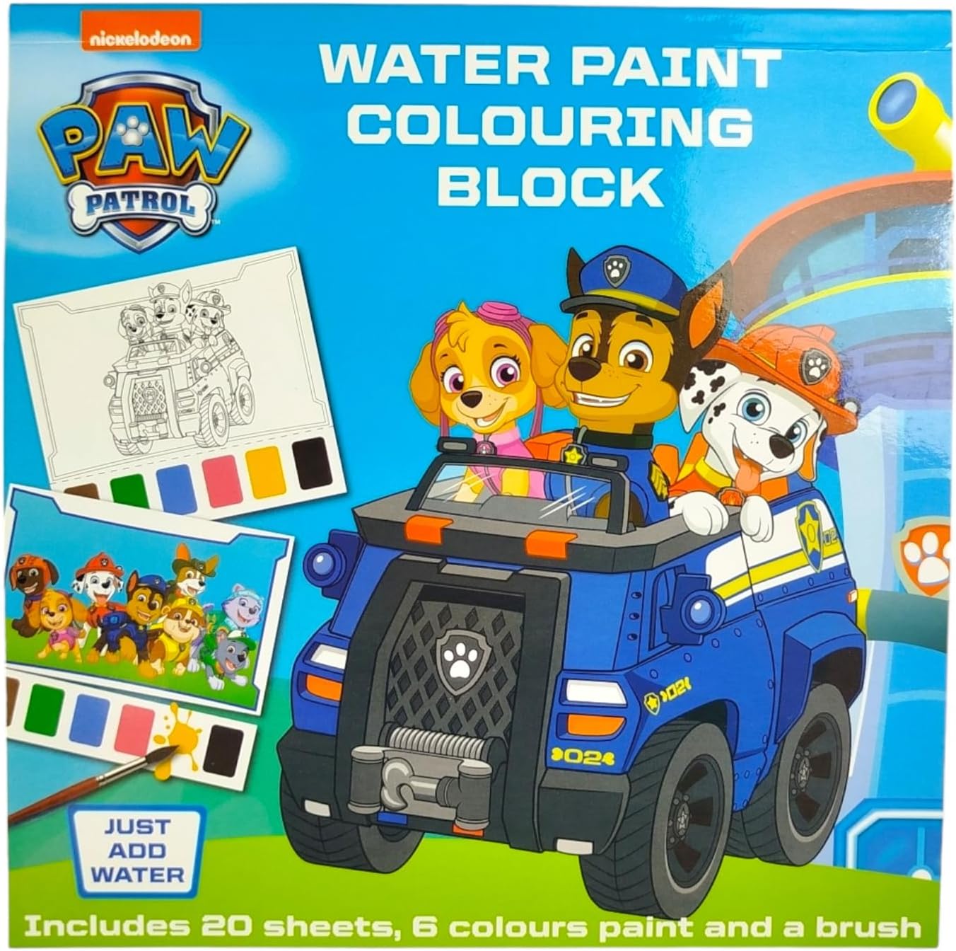 Paw Patrol vodene bojice + kist
