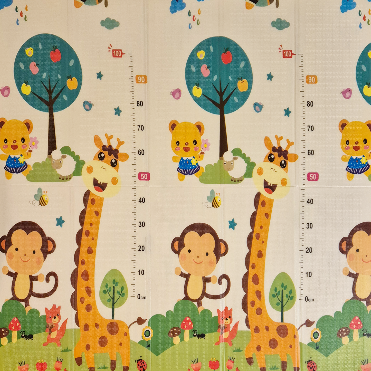 Sklopiva dvostrana podloga za igru i puzanje - Plave Ceste 200x180 cm