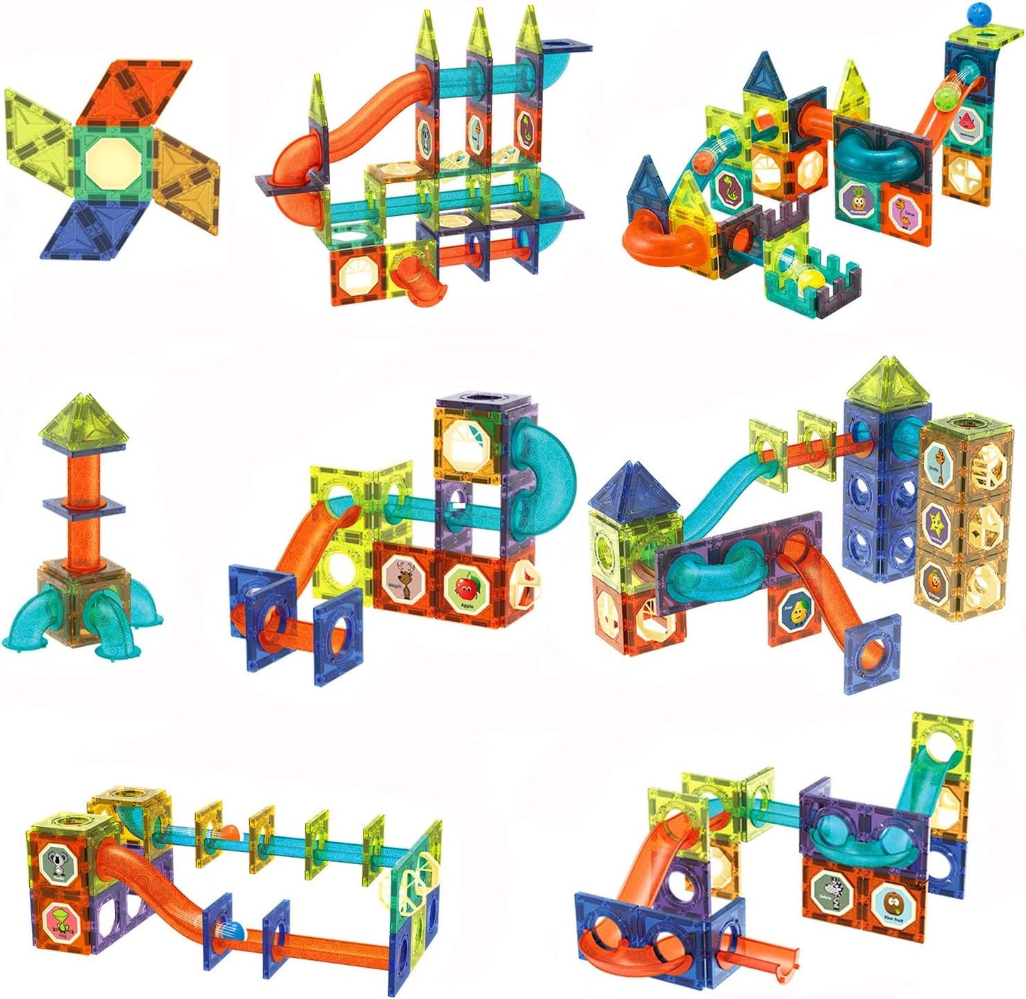 Magic Magnetic Blocks - Set od 96 komada s magnetskim stazama za kuglice