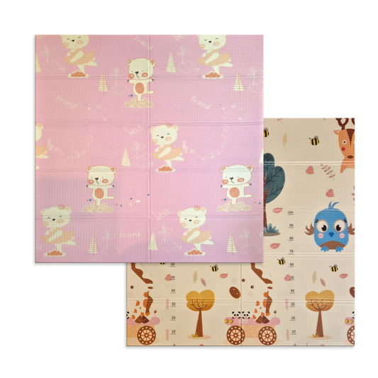 Sklopiva dvostrana podloga za igru i puzanje  - Best Friend 180x120 cm