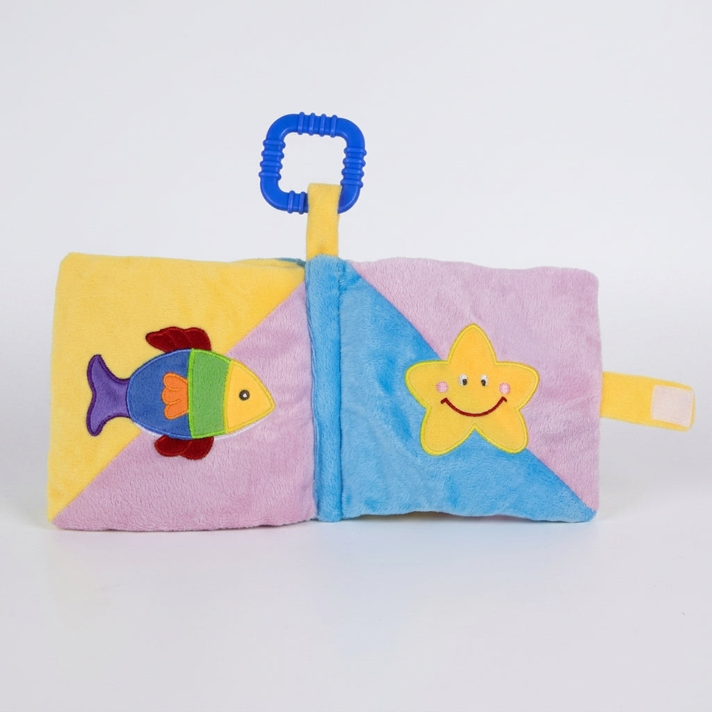 Sunkid Plišana interaktivna slikovnica na rasklapanje (14×14 cm)