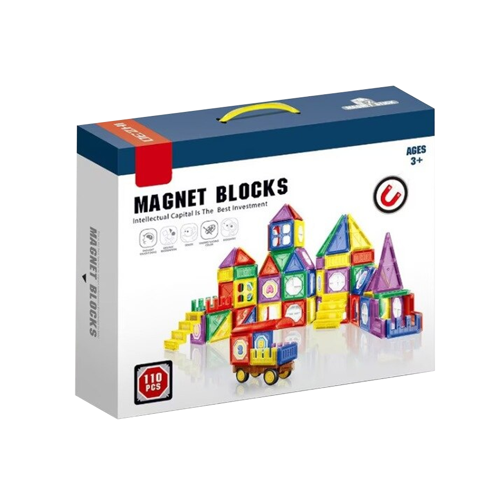 Kreativni set magnetskih blokova - Magnetic STEM 60 / 110 kom