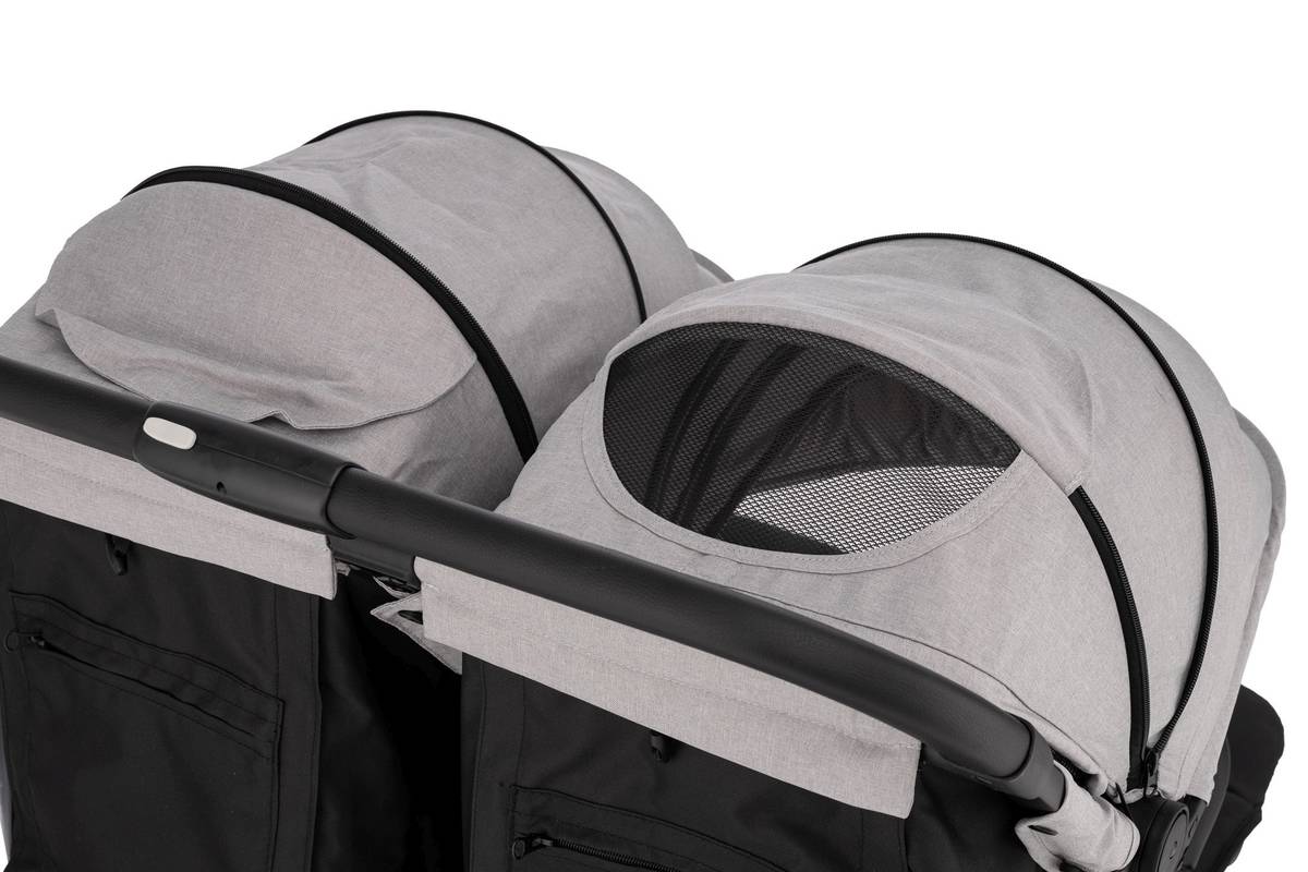 FREEON kolica za blizance Active Twin siva