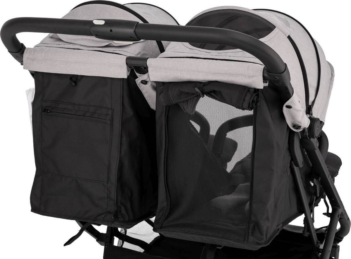 FREEON kolica za blizance Active Twin siva