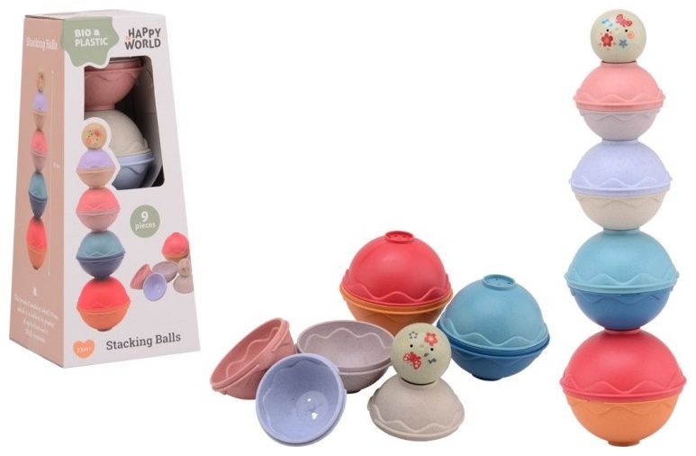 Happy World - Kuglice za slaganje od bioplastike