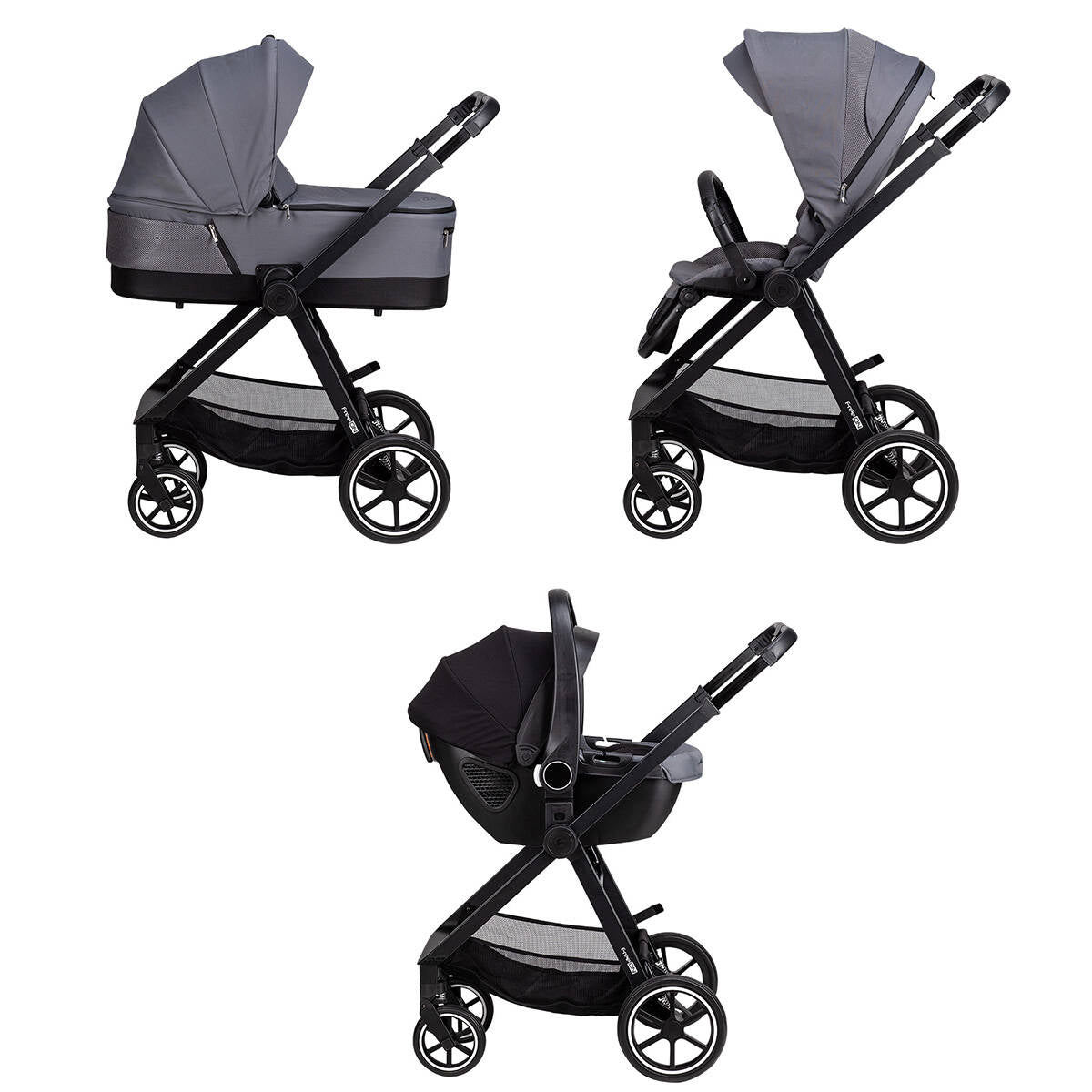 FREEON kolica 3u1 Opty grey