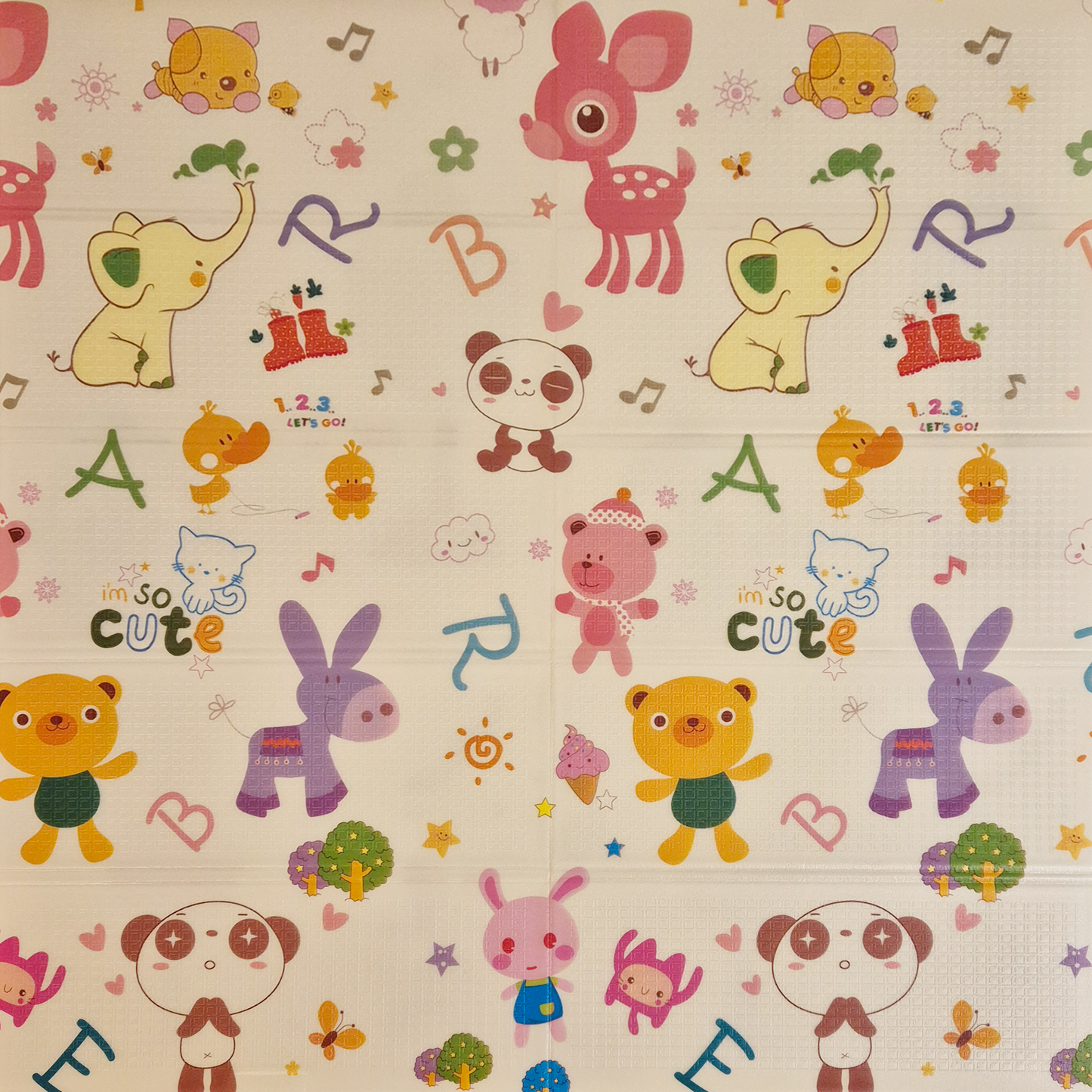 Sklopiva dvostrana podloga za igru i puzanje  - Grad Snova 200x180 cm