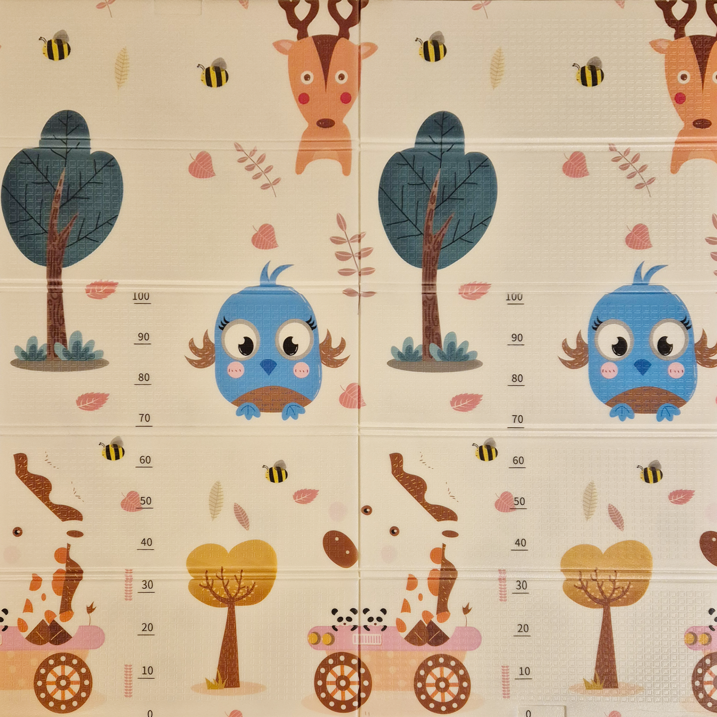 Sklopiva dvostrana podloga za igru i puzanje  - Best Friend 180x120 cm